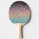 Raquette De Ping Pong Drapeau de fierté polygender pixelisé funky tripan (Devant)