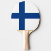 Raquette De Ping Pong Drapeau de Finlande (Devant)