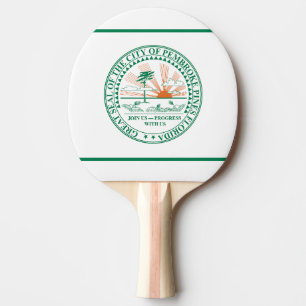 Raquette De Ping Pong Drapeau de Fort Pembroke Pines, Floride