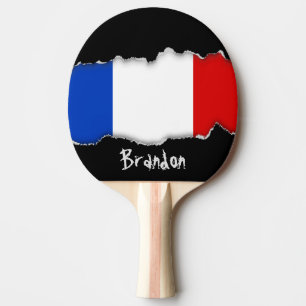 Raquette De Ping Pong Drapeau de France