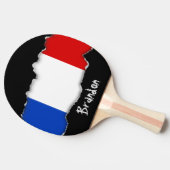 Raquette De Ping Pong Drapeau de France (Côté)