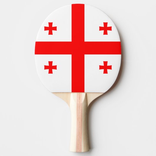 Raquette De Ping Pong Drapeau de Géorgie (Devant)
