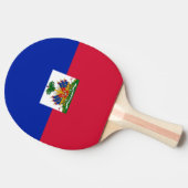 Raquette De Ping Pong Drapeau de Haïti Ping Pong Paddle (Côté)