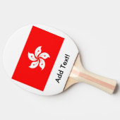 Raquette De Ping Pong Drapeau de Hong Kong (Côté)