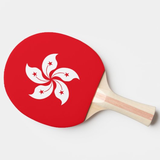 Raquette De Ping Pong Drapeau de Hong Kong (Côté)