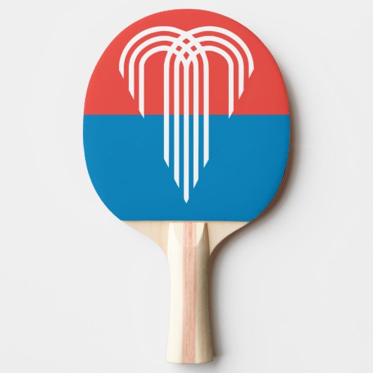 Raquette De Ping Pong Drapeau de Kansas City, Missouri (Devant)