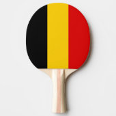 Raquette De Ping Pong drapeau de la Belgique (Devant)