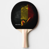 Raquette De Ping Pong Drapeau de la Belgique (Devant)