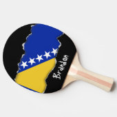 Raquette De Ping Pong Drapeau de la Bosnie (Côté)