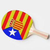 Raquette De Ping Pong Drapeau de la Catalogne (Côté)