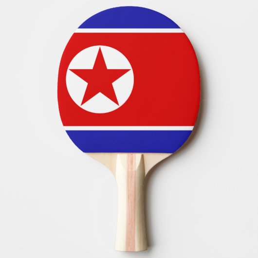 Raquette De Ping Pong Drapeau de la Corée du Nord (Devant)