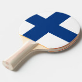 Raquette De Ping Pong Drapeau de la Finlande (Devant Angle)