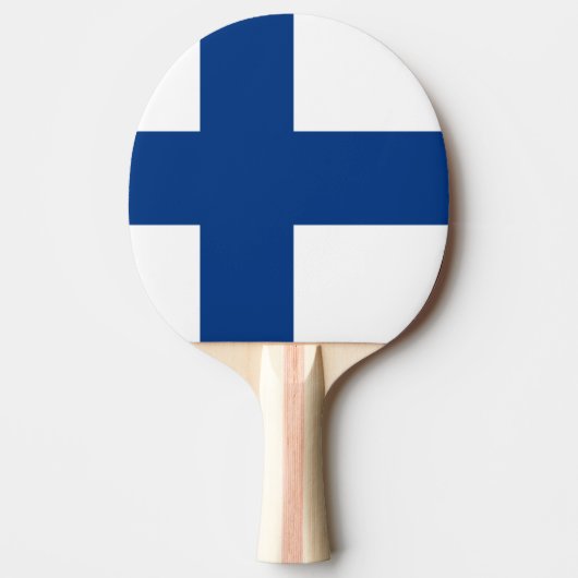 Raquette De Ping Pong Drapeau de la Finlande (Devant)