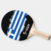 Raquette De Ping Pong Drapeau de la Grèce (Côté)