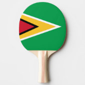 Raquette De Ping Pong Drapeau de la Guyane (Devant)