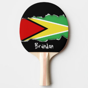 Raquette De Ping Pong Drapeau de la Guyane