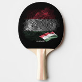 Raquette De Ping Pong Drapeau de la Hongrie (Devant)