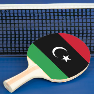 Raquette De Ping Pong Drapeau de la Libye