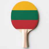 Raquette De Ping Pong Drapeau de la Lituanie (Dos)