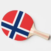 Raquette De Ping Pong Drapeau de la Norvège (Côté)
