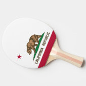 Raquette De Ping Pong drapeau de la République de Californie paddle ping (Côté)