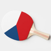 Raquette De Ping Pong Drapeau de la République tchèque (Côté)