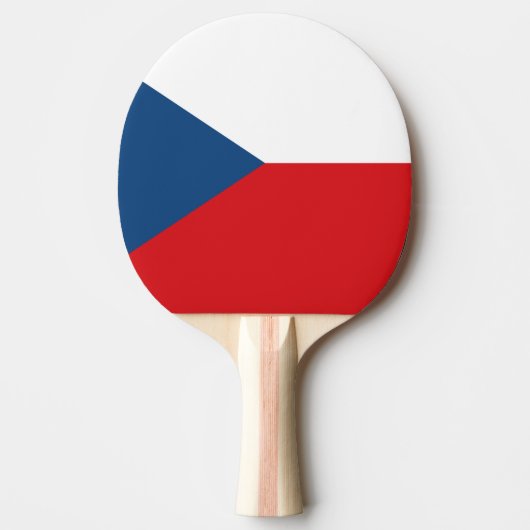 Raquette De Ping Pong Drapeau de la République tchèque (Devant)