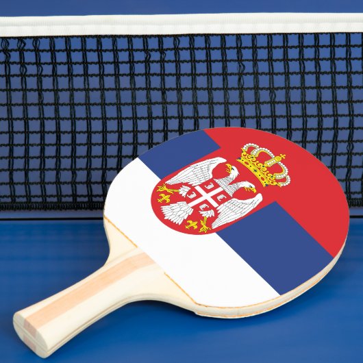 Raquette De Ping Pong drapeau de la Serbie (Insitu)