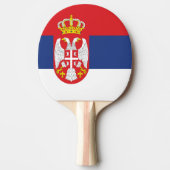 Raquette De Ping Pong drapeau de la Serbie (Devant)