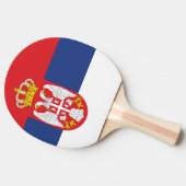Raquette De Ping Pong drapeau de la Serbie (Côté)