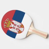Raquette De Ping Pong Drapeau de la Serbie (Côté)
