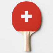 Raquette De Ping Pong drapeau de la Suisse (Devant)