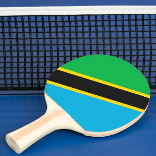 Raquette De Ping Pong Drapeau de la Tanzanie