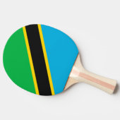 Raquette De Ping Pong Drapeau de la Tanzanie (Côté)
