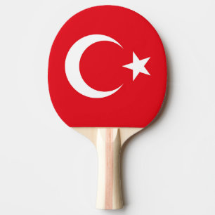 Raquette De Ping Pong Drapeau de la Turquie