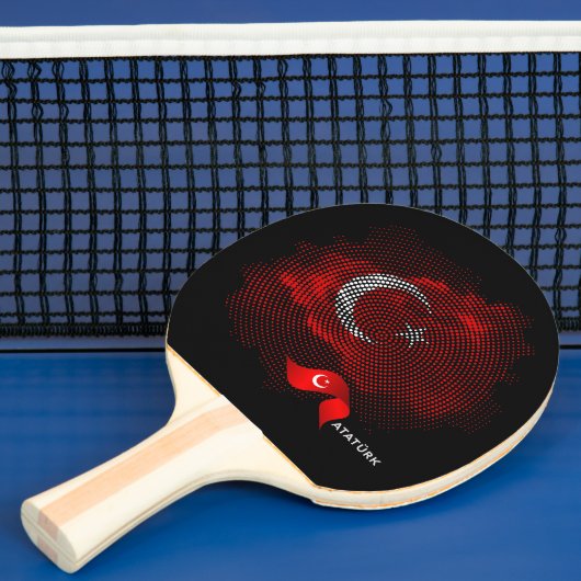 Raquette De Ping Pong Drapeau de la Turquie (Insitu)