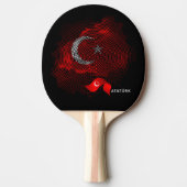 Raquette De Ping Pong Drapeau de la Turquie (Devant)