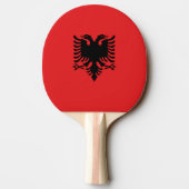 Raquette De Ping Pong Drapeau de l'Albanie (Dos)