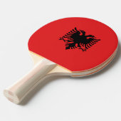 Raquette De Ping Pong Drapeau de l'Albanie (Devant Angle)