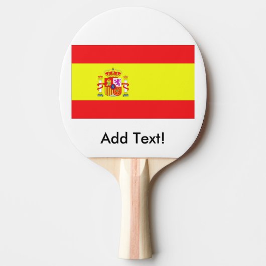 Raquette De Ping Pong Drapeau de l'Espagne (Devant)