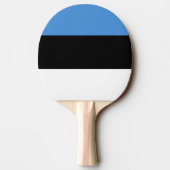 Raquette De Ping Pong Drapeau de l'Estonie (Dos)