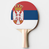 Raquette De Ping Pong Drapeau de l'État serbe (Dos)