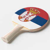 Raquette De Ping Pong Drapeau de l'État serbe (Devant Angle)