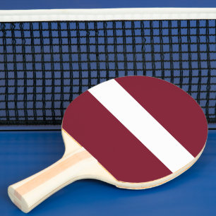 Raquette De Ping Pong Drapeau de Lettonie