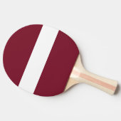 Raquette De Ping Pong Drapeau de Lettonie (Côté)