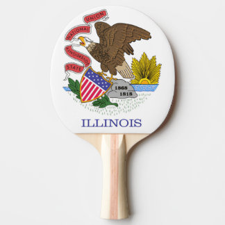 Raquette De Ping Pong Drapeau de l'Illinois