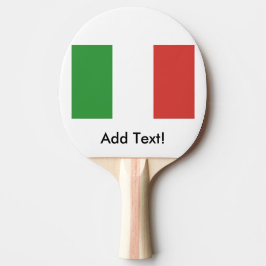 Raquette De Ping Pong Drapeau de l'Italie (Devant)