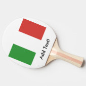 Raquette De Ping Pong Drapeau de l'Italie (Côté)