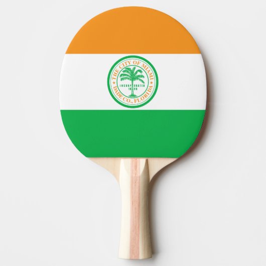 Raquette De Ping Pong Drapeau de Miami, Floride Ping Pong Paddle (Devant)