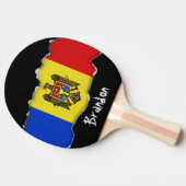 Raquette De Ping Pong Drapeau de Moldau (Côté)